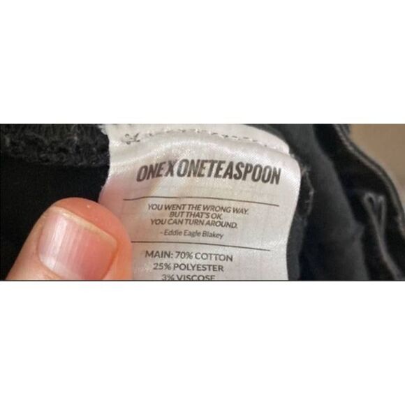 OneTeaspoon Freebirds II High Wiast Skinny Denim Jeans Black Punk … - Picture 11 of 11